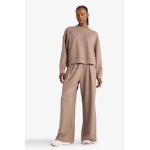 Defacto Wide Leg Geniş Paça Standart Boy Modal Eşofman Altı F8429ax25aubn576 Kahve-bn576