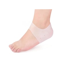 Silikon Topuk Çorabı Beyaz Renk Go-53-vice 02972
