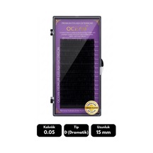 Ocean 0.05d Dramatik Kıvrım 15 Mm Soft Eyelash Doğal İpek Kirpik 16'lı