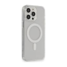 Jenerik Apple iPhone Uyumlu  Uyumlu 13 Pro Max Kılıf Matte Şeffaf Magneticsafe - Şeffaf