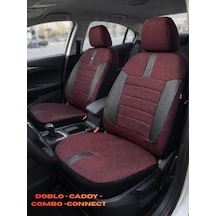 Renault Kangoo-3 Camlı Van 2012 2+1 Ticari Aracınıza Uyum Sağlayan Oto Koltuk Kılıfı -bordo Ticari