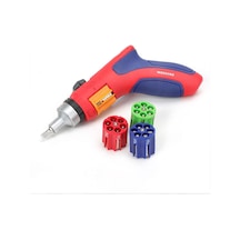 Workpro Wp221048 24 Parça Profesyonel Cr-v Kabzalı Cırcırlı Bits Tornavida Seti + Kemer Askılı Bez Taşıma Çantası