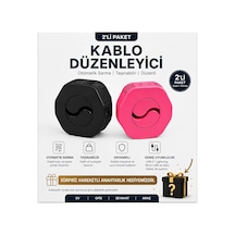 Veltronix Kablo Düzenleyici Ve Otomatik Kablo Sarma Aparatı Usb Şarj Kablosu Toplayıcı, Telefon Kablo Organizer, Taşınabilir Kablo Sarıcı. Siyah-pempe 2'li Belirtilmemiş