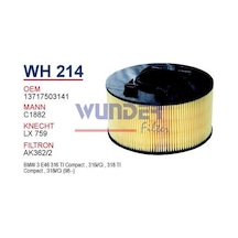 WUNDER WH214 HAVA FİLTRESİ - BMW 3 SERiE E46 - 316 Ti - 318 Ti N4