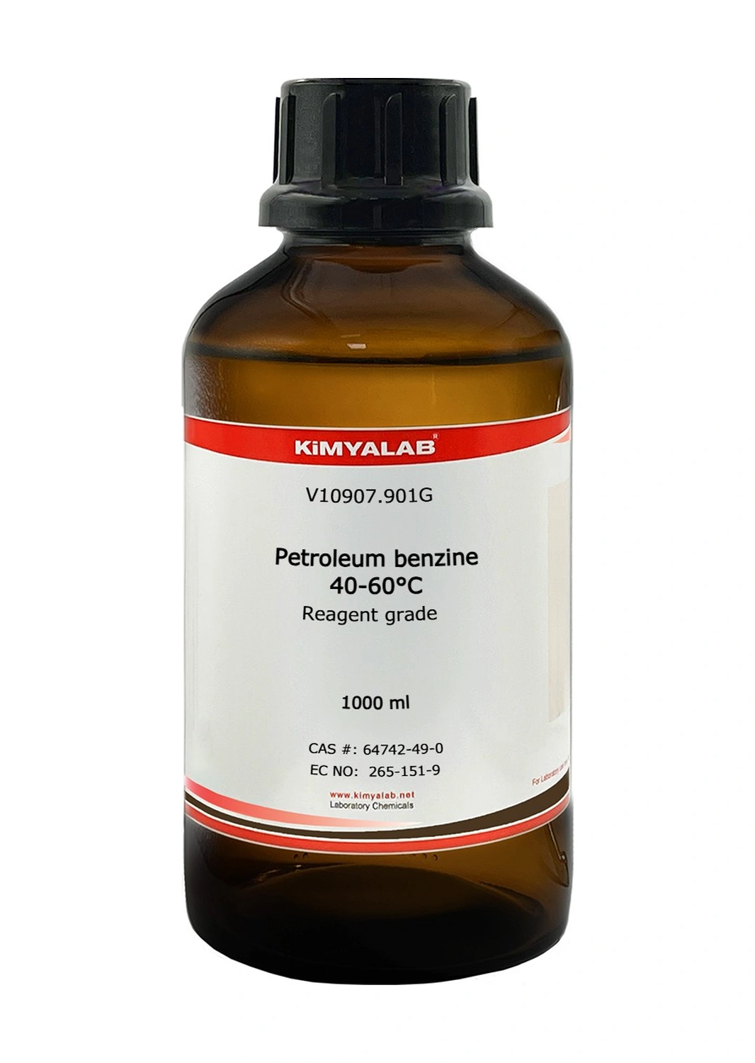 Kimyalab Petrol Eteri 1 L Cam Şişe Petroleum Benzine 40-60c