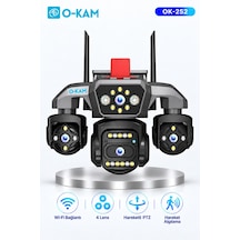 O-kam Ok-252-premium W 4 Lensli Wi-fi Ptz Güvenlik Kamerası