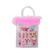 Cry Babies Tüylü Pvc Çantalı Kırtasiye Seti Cry-7746 Ahşap