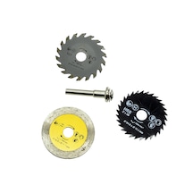 5189 Matkaba Takılır Mini Testere Seti 3 Parça Ahşap Metal Taş