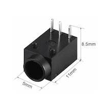 Dc-003A 1Mm Dişi Jack Şase 3 Pin