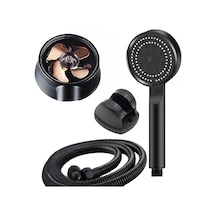 Turbo Pervaneli 5 Fonksiyonlu Duş Başlığı Duş Hortumu 150 Cm Ve Mafsal Set