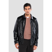 Tamer Tanca Erkek Hakiki Deri Siyah Deri Mont 415 K-1328 Erk Dr Mont Sk24/25 Sıyah Dr Siyah