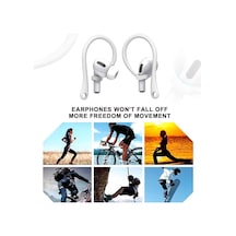 Airpodss 4 3 2 1 Pro Pro 2 Nesil Uyumlu Silikon Kulaklık Tutucu Kulak Askısı Düşmeyi Önleyici Beyaz