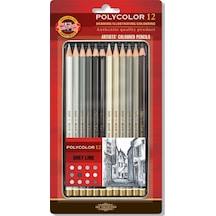 Koh-i Noor Artist´s (12li) Gri Line K. Boya