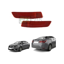 Toyota Corolla Arka Tampon Reflektör Takımı Sağ + Sol Taraf 2014 - 2017 Model Corolla Arka Kedi Gözü
