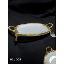 Royking Elegance Oval Sunum Tabak Gold 41cm Pcl 005