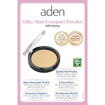 Aden Silky Matt Compact Powder - İpeksi Mat Pudra 03 Soft Honey Açık Bal 0