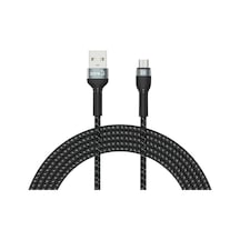 Shira Serisi Micro Usb Kablo 3 Metre-Siyah