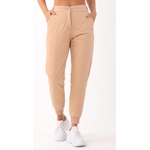 Maraton Sportswear Comfort Kadın Dönüşlü Paça Outdoor Bej Pantolon 21442-bej Bej