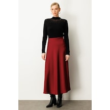 Ekol Kadın Maxi Boy Volanlı Etek 2027 Bordo Bordo Ekol Kadın Maxi Boy Volanlı Etek 2027 Bordo Bordo