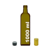 Afracam Maraska Yeşil 1000 ML Kilitli Kapaklı ve Kapüşonlu Boş Cam Şişe