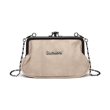 Smart Bags Mini Boy Yıkama Deri Burslu Kadın Kese 21-k Barcelona 1937-7 Koyu Bej
