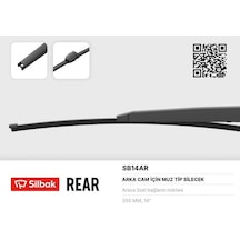 Silecek - 688 - Süpürgesi Arka Vw Golf 355mm - Edntrend - Muz Tip