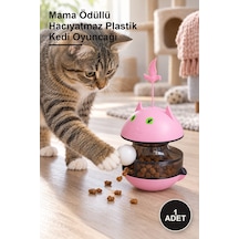 1 Adet Mama Ödüllü Hacıyatmaz Plastik Kedi Oyuncağı