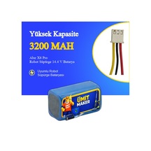 Abır X6 Pro Robot Süpürge 3200 Mah 14.4 V Batarya  Uyumlu Uzun Ömürlü, Yüksek Performans Pil