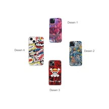 İphone 15 Kılıf Aesir Seri Desenli Sert Kapak