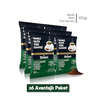 Shazel Naneli Türk Kahvesi 100 Gr 6'lı Paket