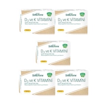 5 Adet Shiffa Home D3 Ve K2 Vitamini 1300 Mg Softjel