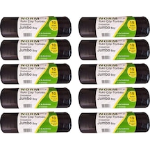 Norm Endüstriyel Jumbo Çöp Torbası Poşeti - 2 Kat - Siyah - 500 G