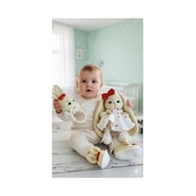 Amigurumi Kalpli Elbiseli Tavşan Set