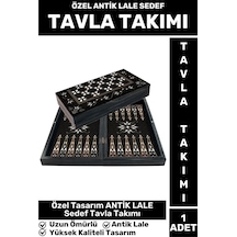 Elit Yüksek Kaliteli Uzun Ömürlü Aile Ev Arkadaş Kahve Cafe Oyun Takımı Antik Lale Sedef Tavla Takım