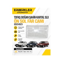 Tofaş Doğan Şahin Kartal Slx Ön Sol Far Camı 85014921 Ü - Erb1365
