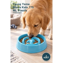 3 Adet Yavaş Yeme Mama Kabı 775 Ml Plastik