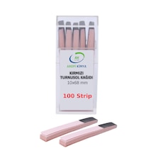 Aropi Turnusol Kağıdı Kırmızı 100 Test Stripi 10x68mm Litmus Pap
