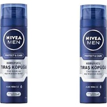 Nıvea Men 200 Ml Protect Ve Care 2 Adet Tıraş Köpüğü
