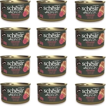 Schesir After Dark Parça Etli Tavuk Ve Sığır Etli Kedi Konserve 80 Gr. X 12 Adet