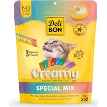 Delibon Creamy Karışık Kedi Ödül Maması 32 x 15 G