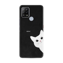 Tecno Pova Kılıf Resimli Desenli Silikon Platinium Series Çılgın Kedi 1895
