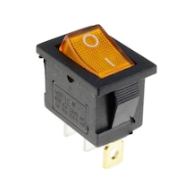 Kcd1-1 Sarı Işıklı On/Off Anahtar 3 Pin
