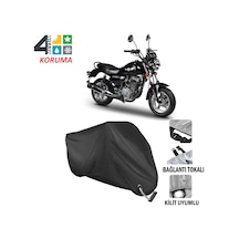Motoran Crazy 125 Motosiklet Brandası ( Kilit Uyumlu - Siyah