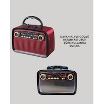 Tnabilir - 411 - Bluetooth Hoparlör Modern Teknoloji İle Nostaljik Radyo Deneyimi, - Flzdgnkr - Fm/am Fonksiyonu