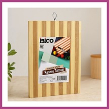 Gees Global Bambu Kesme Tahtası 22x32x1.3 Cm Metal Kulplu Gbzs