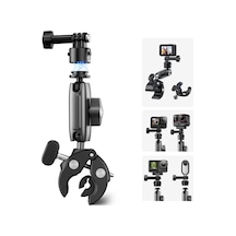 Telesin S3-hbm-01 Quick Release Crab Claw Kelepçe Montaj Aparatı Gopro Djı Osmo Action Insta360 İle Uyumlu