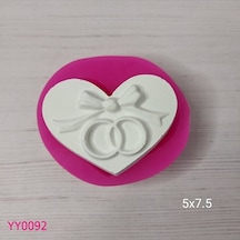 Yy0092 Yüzük Ve Fiyonk Detaylı Kalp Silikon Kalıp