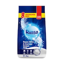 2 Adet Rinso Toz Çamaşır Deterjanı Beyaz Sirke Ve Çamaşır Soda 8 Kg Diğer