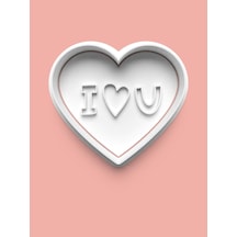 I Love You Figürü Kurabiye Kalıbı Ve Şeker Hamuru Kalıbı