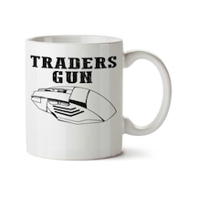 Traders Gun İki Tarafı Baskılı Kupa Bardak Çok Renkli
